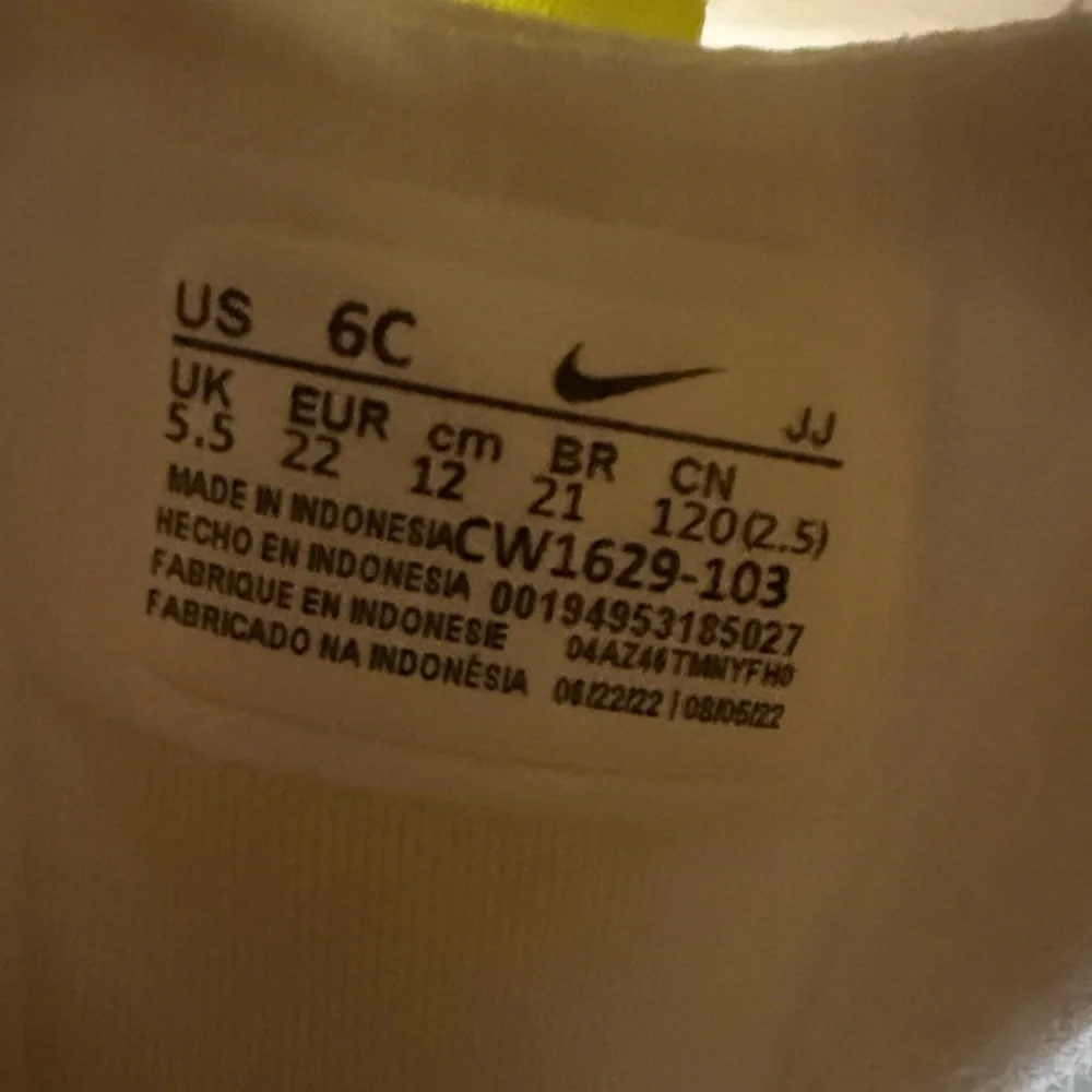 Nike Kids Toddler Air Max Bolt Shoes Size 6 Blue White